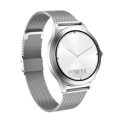 MAXCOM Montre Connect&eacute;e FW44 2 IP68 avec Bracelet en Maille Milanaise  Argent 