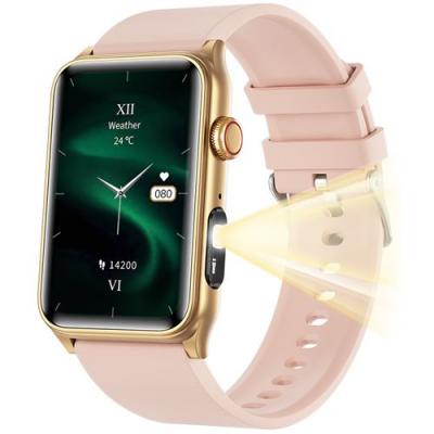  Montre Connect&eacute;e G50 - &Eacute;cran 1,57"" , Torche, Sant&eacute;, Bluetooth, Rose