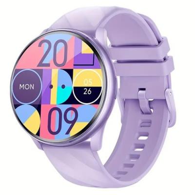  Montre Connect&eacute;e KT77 - Bluetooth, Chronom&egrave;tre, Assistant Vocal, Violet