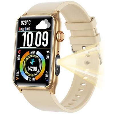  Montre Connect&eacute;e - NEOZHOU - G50 - &Eacute;cran 1,57"" - Sant&eacute; - Bluetooth - Or