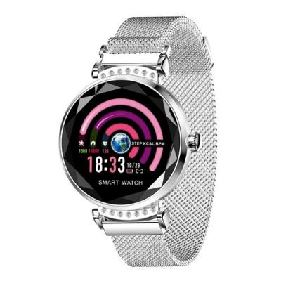 YONIS Montre Connect&eacute;e pour Femmes Bracelet Sport iOs Android Bluetooth Argent