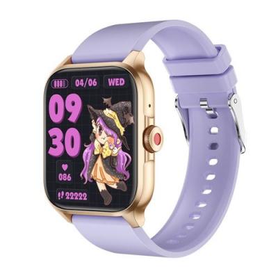 GENERIQUE Montre connect&eacute;e QX15 1,85"" - Surveillance sant&eacute; - Bluetooth 5.2 - Violet