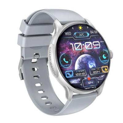XO Montre Connect&eacute;e Suivi Sant&eacute; et Sport avec &Eacute;cran AMOLED &Eacute;tanche IP68  Argent 