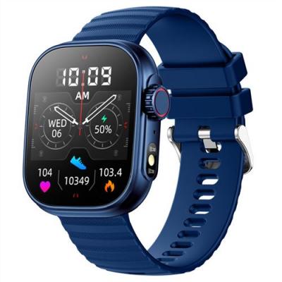  Montre connect&eacute;e ZW39 2,01"" - Surveillance sant&eacute; - Sport Bluetooth - Bleu