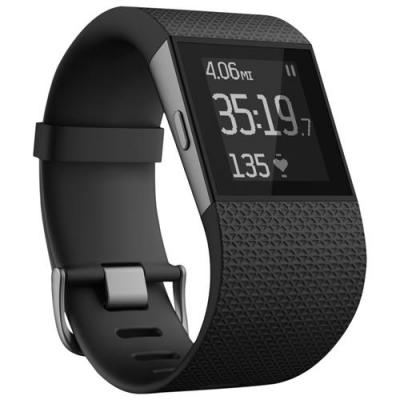 FITBIT Montre Sport  Cardio + GPS Surge Noir Taille S