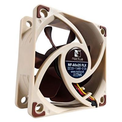 NOCTUA NF-A6x25 FLX, Ventilateur silencieux haut de gamme, 3 broches , 60mm, Marron