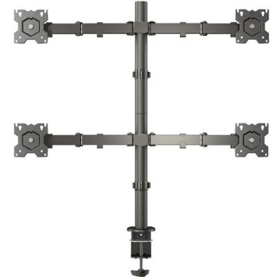 ONKRON  Support Ecran 4 PC 13 - 32 Pouces, 8 kg, VESA 75x75 et VESA 100x100,D421E-B Noir