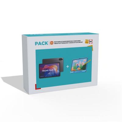 XIAOMI Pack Redmi Pad 2 Play 11"" 4G 128 Go Gris + coque et stylet enfant