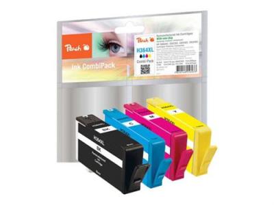 PEACH  PI300-370 cartouche d''encre 4 pi&egrave;ce(s) Rendement &eacute;lev&eacute; (XL) Noir, Cyan, Magenta, Jaune