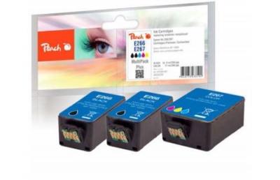 PEACH  PI200-587 cartouche d''encre 3 pi&egrave;ce(s) Noir, Cyan, Magenta, Jaune