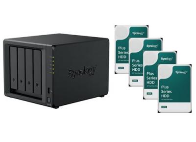 SYNOLOGY Serveur NAS  DS425+ (2Go RAM) avec 4x 12To HAT PLUS