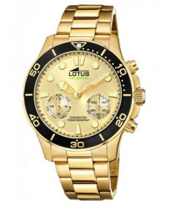 LOTUS  Hybrid 18802/1 - Homme - Hybride - Quartz - 316L surgical steel - Verre min&eacute;ral