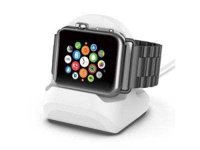 AVIZAR  Socle de Chargement pour Apple Watch Durable et Facile &agrave; Utiliser en TPU Blanc