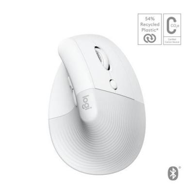 LOGITECH Souris  - Lift pour Mac - Ergonomique sans fil - Blanc