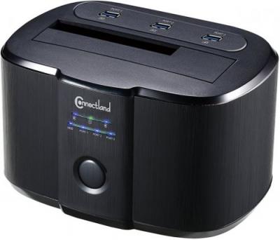 CONNECTLAND  DOCK-CNL-GDPD05U Station d'accueil avec Hub USB 3.0 Noir