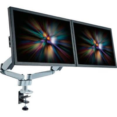 GENERIQUE Support de table pour &eacute;cran xergo 29156c20 10 - 27 inclinable + pivotable, rotatif argent noir