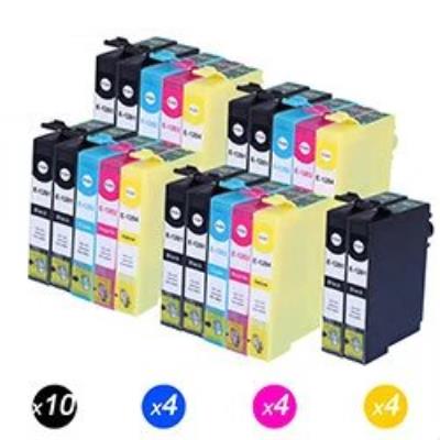 EPSON T1281 Lot de 22 Cartouches d'encre compatible avec Imprimante Stylus S22 SX125