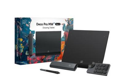 XP PEN Tablette Graphique - XP-PEN - Deco Pro MW Gen 2 - 9x5 Pouces - Stylet X3 Pro 16K - T&eacute;l&eacute;commande ACK05