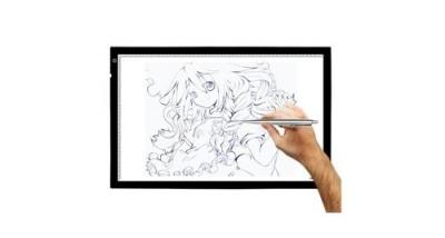 WEWOO Tablette graphique tapis ultra-mince de tra&ccedil;age de lumi&egrave;re de panneau d'&agrave; led d'usb de a2 