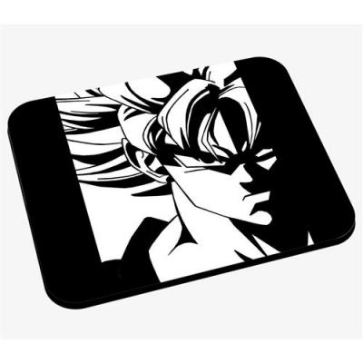  Tapis de souris Dragon ball super son goku super saiyan noir et blanc anime 