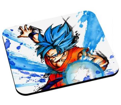  Tapis de souris God goku dragon ball super cheveux bleu sangoku dbz manga 