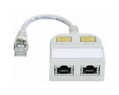  Teleg&auml;rtner Adaptateur Cat. 5 avec bo&icirc;tier de 2 Ports RJ45