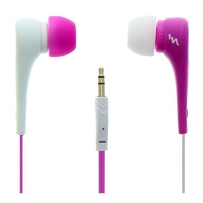 T NB TNB ecouteurs stereo asymetrik blanc/rose Tous lecteurs de musique
