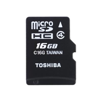 TOSHIBA  carte m&eacute;moire MicroSD Class 4 M102avec Adapteur SD 16Go