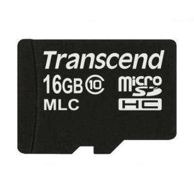 TRANSCEND  - Carte m&eacute;moire flash - 16 Go - Class 10 - micro SDHC