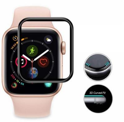 FAMILIASHOP E COMMERCE Verre tremp&eacute; 3D noir protection &eacute;cran totale int&eacute;grale APPLE WATCH s&eacute;rie 6 40MM 