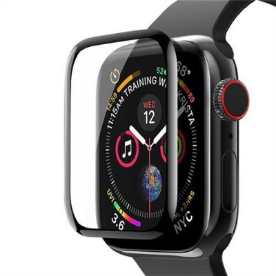  Verre tremp&eacute; 3D noir protection &eacute;cran totale int&eacute;grale pour APPLE WATCH SE 40MM 