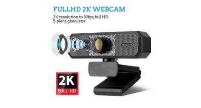 GENERIQUE Webcam noir hd 2k avec microphone mise au point automatique avanc&eacute;e cam&eacute;ra de streaming usb pour youtube facebook pc 