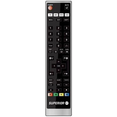 GENERIQUE T&eacute;l&eacute;commande Universelle 4 en 1 - Thomson - DTH8000E - Compatible TV/SAT/DVD/AUX - Couleur Noir