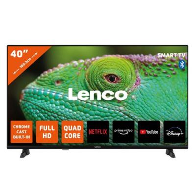 LENCO T&eacute;l&eacute;viseur  LED-4044BK - 40 po Smart TV Android Full HD Noir