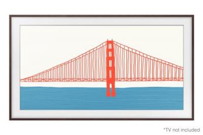 SAMSUNG Cadre The Frame  50'' 2021 Noyer 