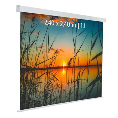 KIMEX  Ecran de projection motoris&eacute; 2,40x2,40m 1:1