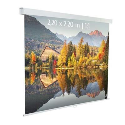 KIMEX  Ecran de projection manuel 2,20x2,20m 1:1