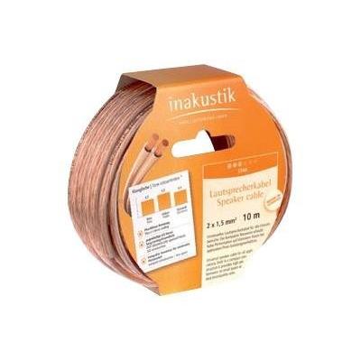 IN AKUSTIK Star LS-Reels - C&acirc;ble pour haut-parleur en vrac - 1.5 mm&sup2; - 20 m - transparent