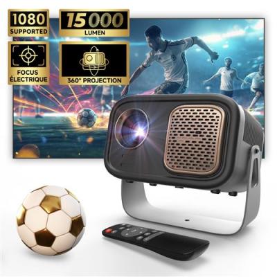  LaylaTang K300 Vid&eacute;oprojecteur 4K Android TV - 29000 Lumen - WiFi 6 - Projecteur Portable Auto Keystone - Rotation 360&deg; - BT 5.0 