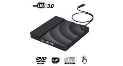 YOKULI Lecteur dvd externe haute vitesse usb 3. 0 cd, pour ordinateur portable, slim, lecteur cd dvd +/rw, graveur, &eacute;crivain 