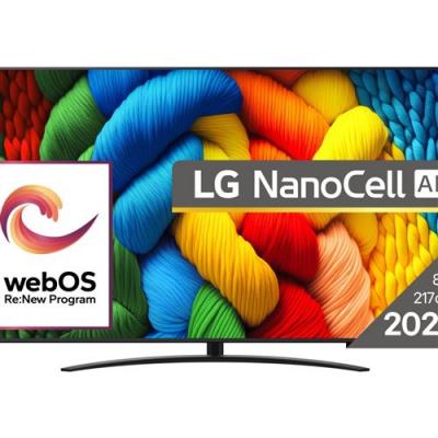 LG NanoCell AI 86NANO81A3A TV 2,18 m (86"") 4K Ultra HD Smart TV Wifi Noir