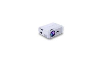  Mini vid&eacute;oprojecteur portable led 1000 lumens hd lecteur carte sd port usb blanc 