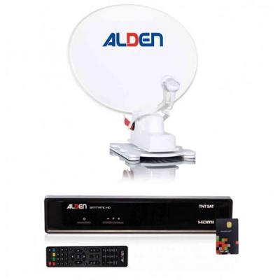 ALDEN Pack  Onelight Parabole Automatique 65cm + R&eacute;cepteur satellite SATMATIC HD TNTSAT 