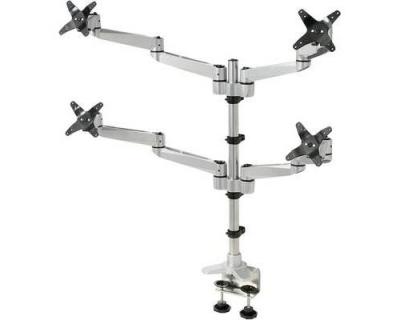  Support de table pour &eacute;cran Professional SP-1624824 25,4 cm (10) - 68,6 cm (27) r&eacute;glable en hauteur, inclinable, mobile, rotatif argent-noir 