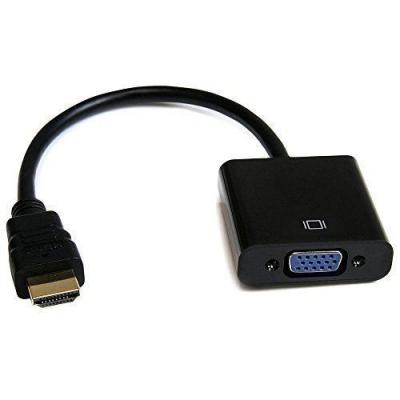 TBS 2206 C&acirc;ble adaptateur HDMI vers VGA Convertisseur vid&eacute;o 1080p 1920x1080 HDMI m&acirc;le vers VGA femelle HDMI &agrave; ins&eacute;rer dans tout 