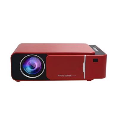 GENERIQUE Vid&eacute;oprojecteur Intelligent T6 Full HD 1080P LED VGA USB HDMI -rouge 