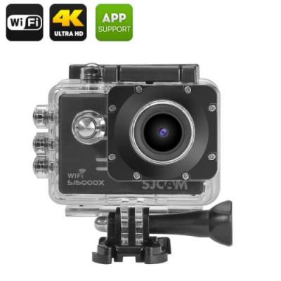 HIGH TECH PLACE Cam&eacute;ra sport Cam&eacute;ra Action Edition Elite SJCAM SJ5000X 2K - capteur Gyro, Wi-Fi, enregistrement en boucle, WDR, objectif 170 Degr&eacute;s (Noir) 