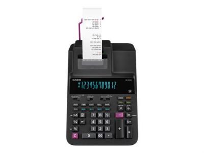 CASIO DR-200R - Calculatrice avec imprimante - LCD - 10 chiffres + 2 exposants - pile - noir