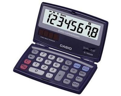 CASIO Calculatrice de poche  SL100VER - 8 chiffres - pliable