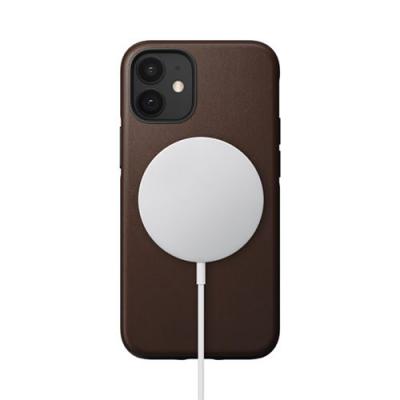  NOMAD Modern Case MagSafe Rustic Brown Leather iPhone 12 Mini